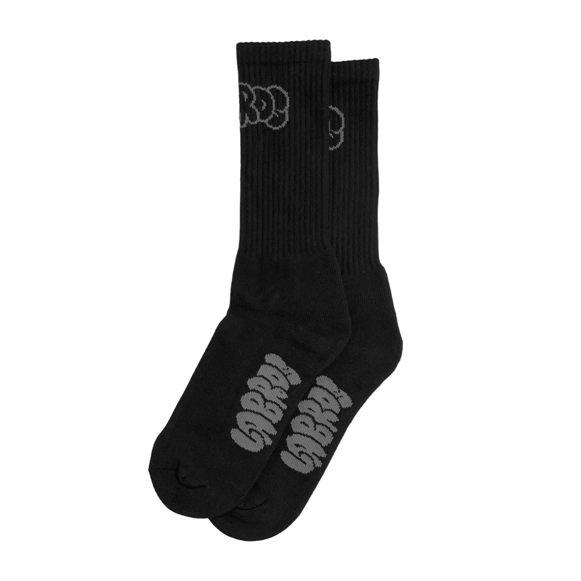 Bubble Logo Jacquard Socks (Black)