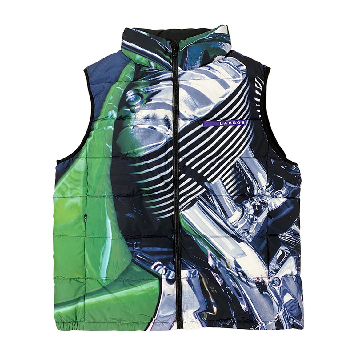 Motorcycle Padded Vest (Green)
