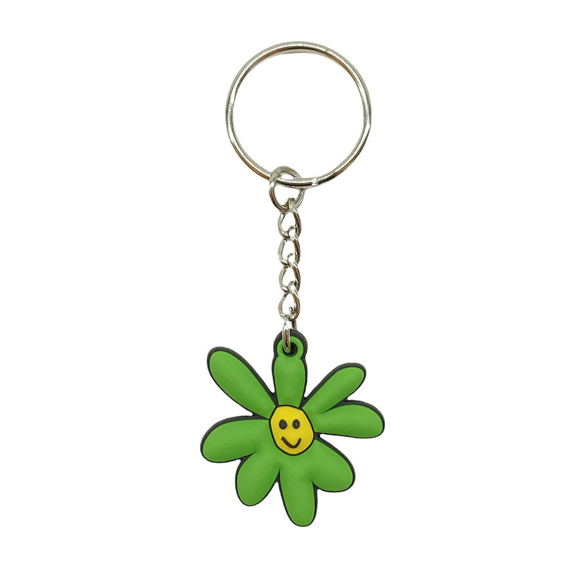 Daisy Rubber Keychain (Green)