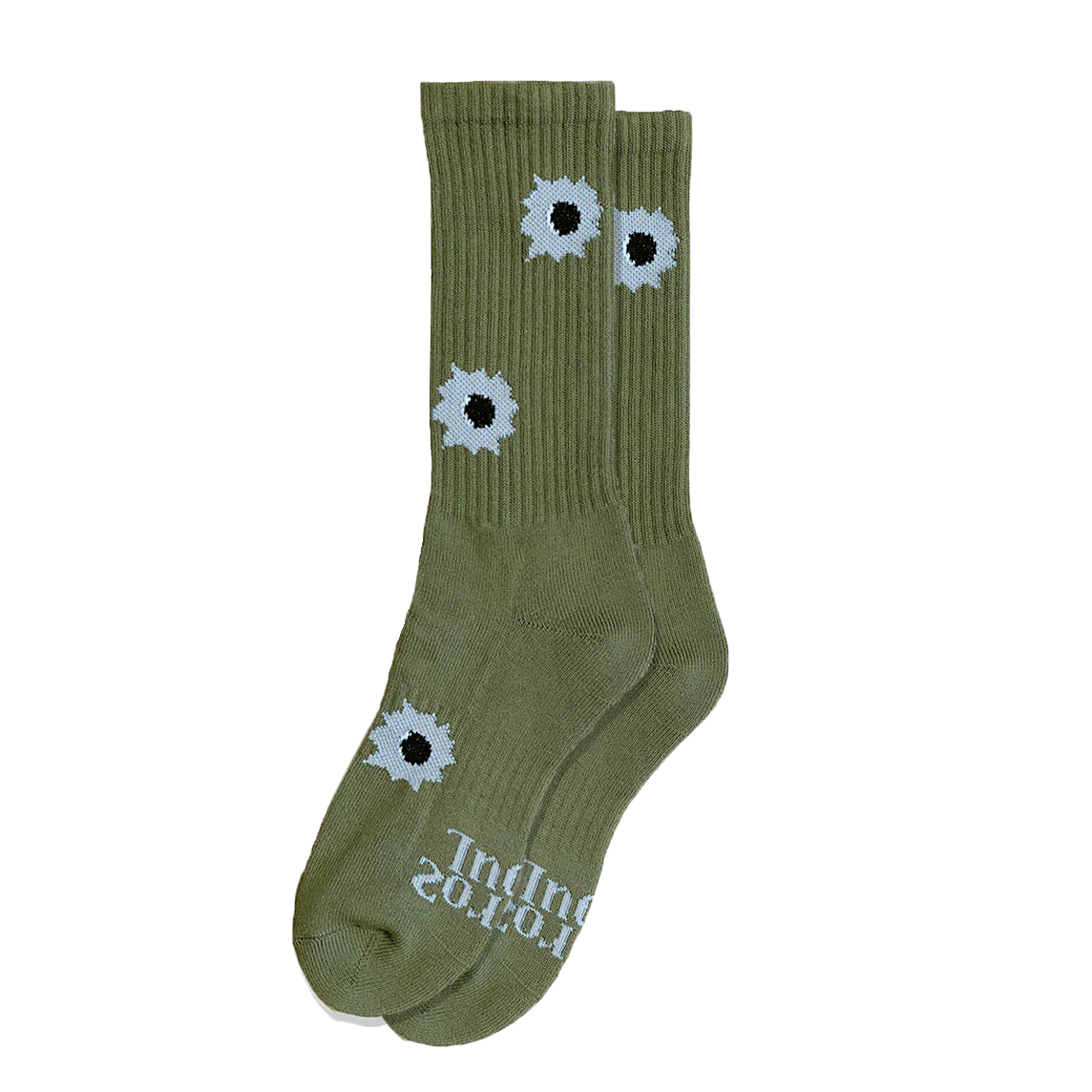 Bullet Hole Socks (Olive)
